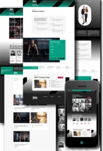 Fitness Website Example