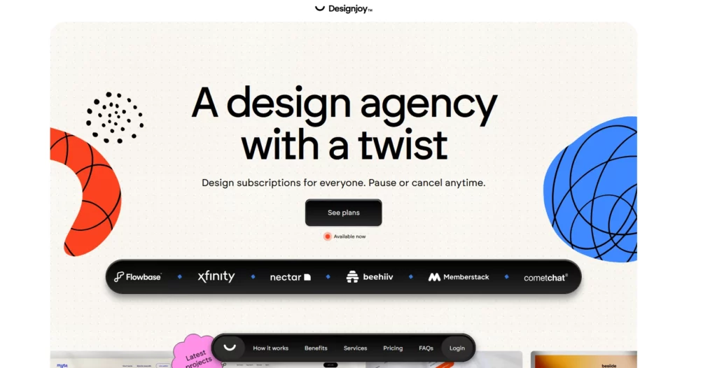 Designjoy.co a design agency with a twist |