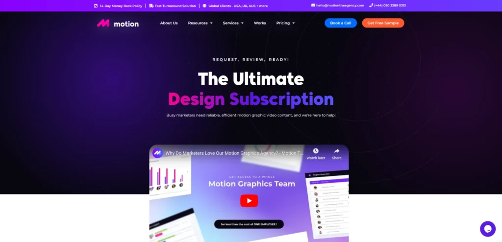 Motion the Agency Design Subscription |